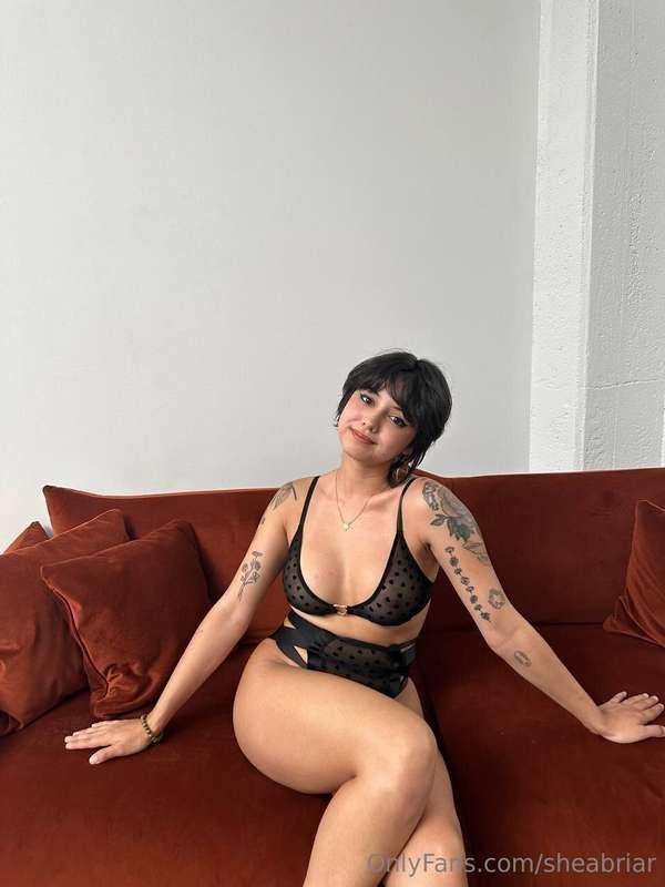 this couch is v comfy but i wouldn't mind sitting somewhere ..