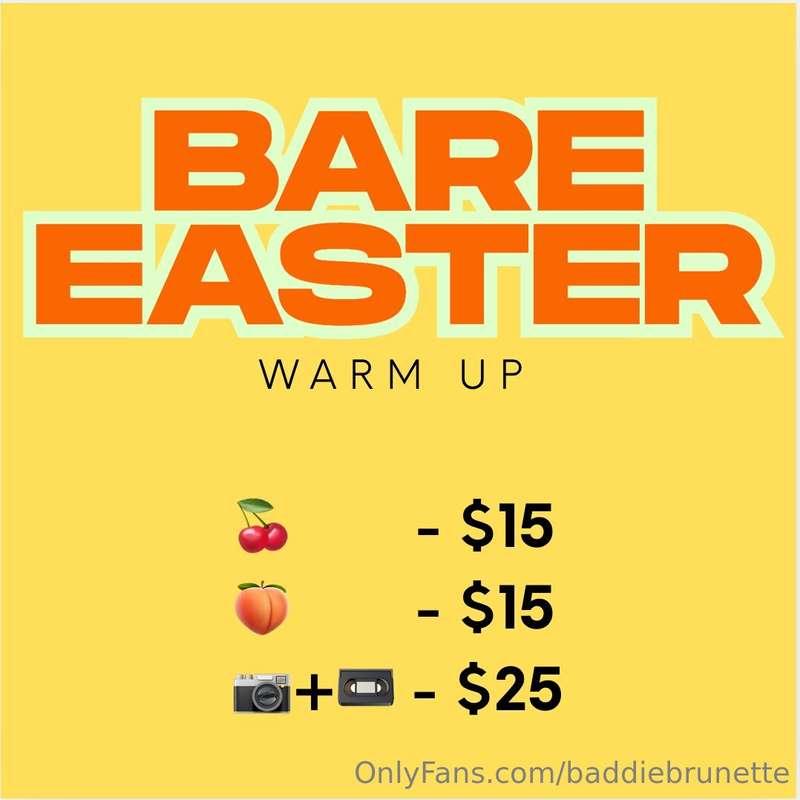 BARE FOR EASTER 🐣💦Ok soooo… consider this your pre Easter wa..