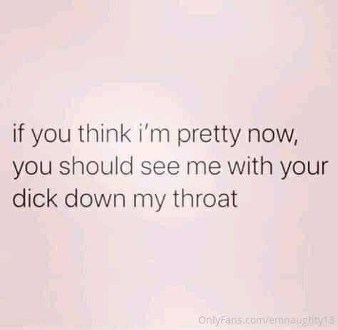 Sucking dick makes me wet AF!!
