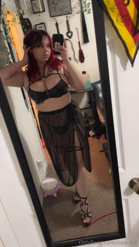 Messing around with some lingerie options and my heels, I th..