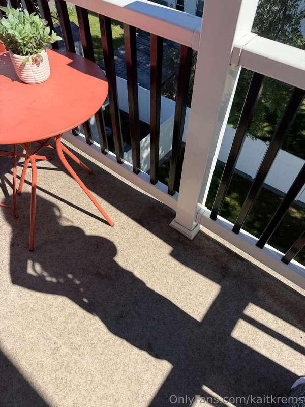 wanna know what i did on this balcony? 🤭👀