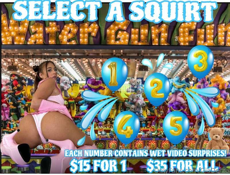 ### 𝒮𝐸𝐿𝐸𝒞𝒯 𝒜 𝒮𝒬𝒰𝐼𝑅𝒯 🔫💦
Choose which balloon to blast and get..