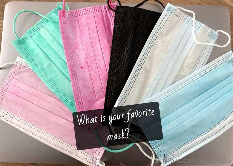DO YOU LIKE A MASK ?? Which one do you choose??HOW ABOUT A C..