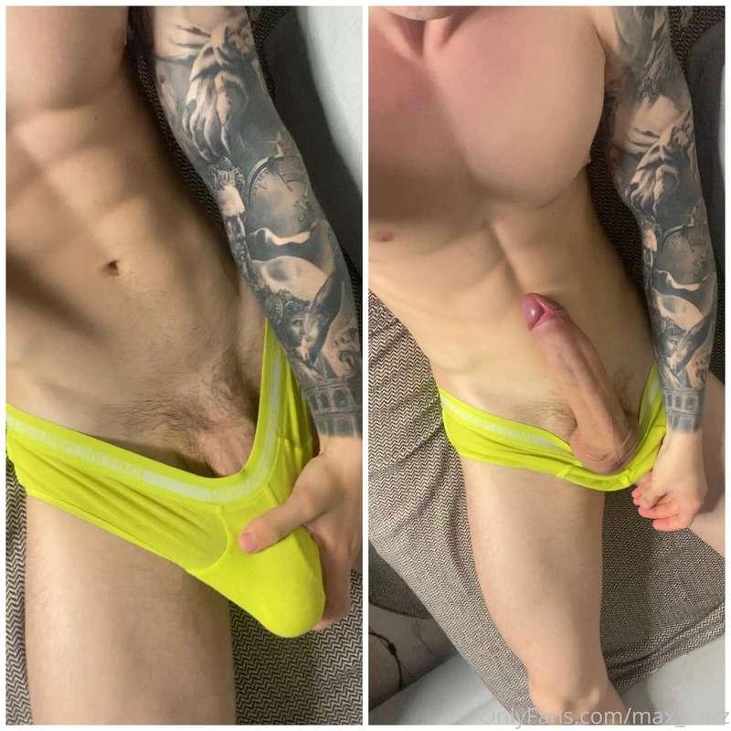 Wanna lick my dick trough the underwear 👅?