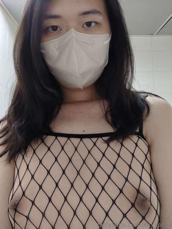 Tiny boobs and fishnets 🍒🌶️