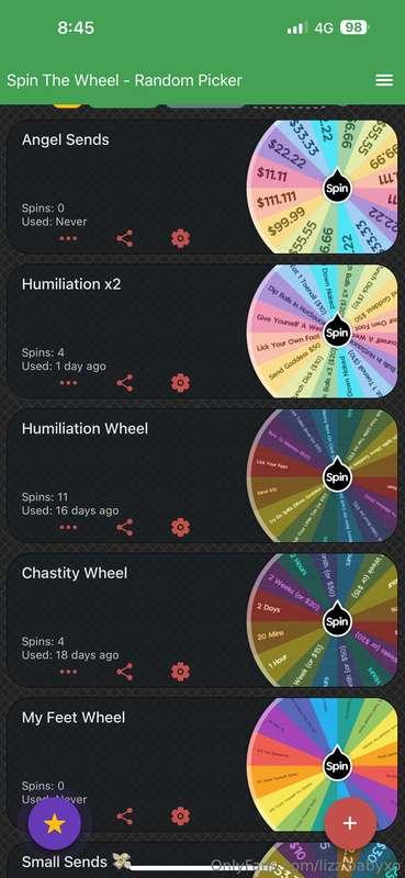 Who wants to be a little daring and spin the wheel 🤭👀