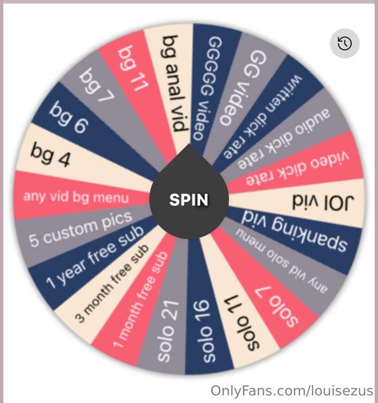 BRAND NEW SPIN THE WHEEL!

new prizes and PRICE DROP!!!!! 🫣🔥..