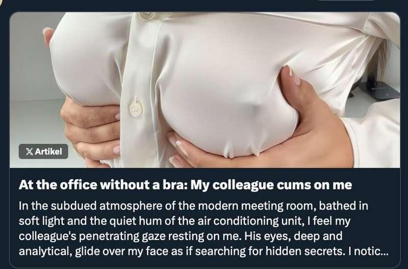 Matching the article on X, I unpacked my big breasts, of cou..