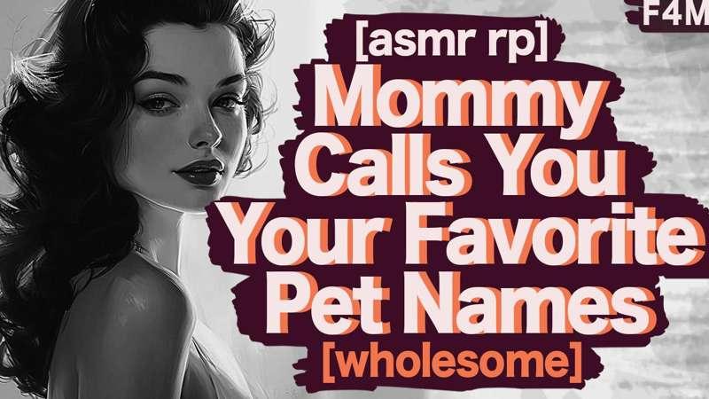 [F4M] Cuddling With Mommy While She Calls You Your Favorite Pet Names [assertive] [KISS TRIGGERS]