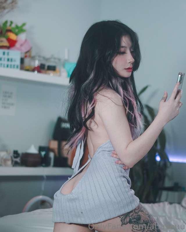 Virgin killer sweater set 👅♥️ this barely helped cover anyth..