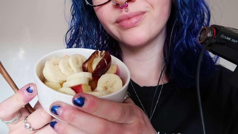📣 EARLY ACCESS 📣 ASMR Eating Fruit [Mango, Apple, Banana & A Chocolate Date] 🍎🍌🥭 