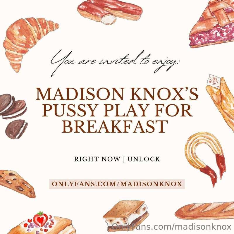 I decided I would cook you breakfast this morning 🍳🥓🧇, but I..