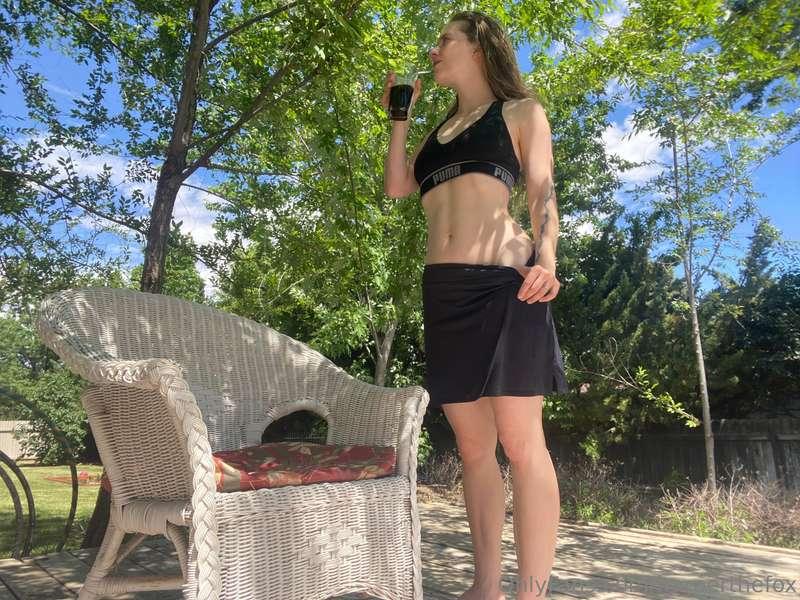 want to come outside with me and... relax?