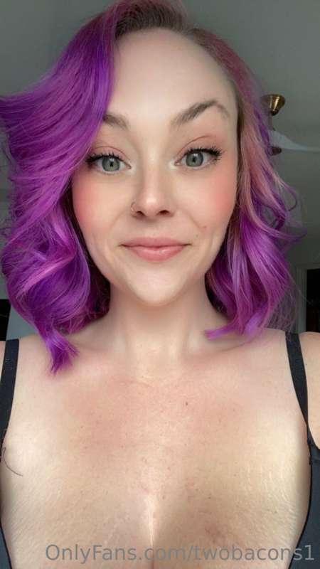 Got my hair did 🙈💜
