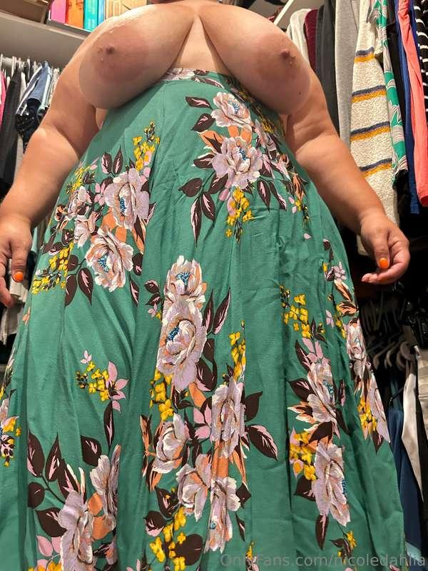 Trying on my new skirt..what do you think, should I even wea..