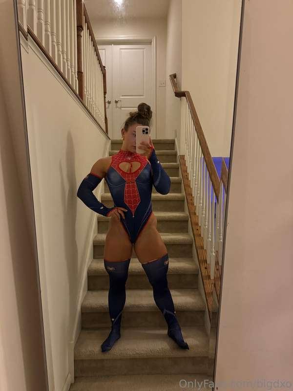 Loving my new Spiderman lingerie🕸️DM me if you want to see m..