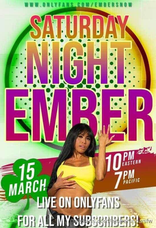 OF LIVE SHOW IS COMING THIS SATURDAY to my VIP Onlyfans @emb..
