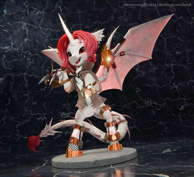 Demicorn commission - render