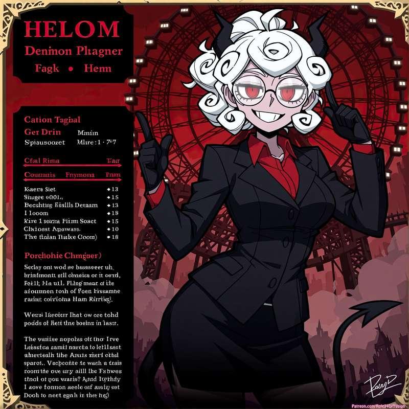 Pandemonica of Helltaker Sexy Poses [Gen 2.5]