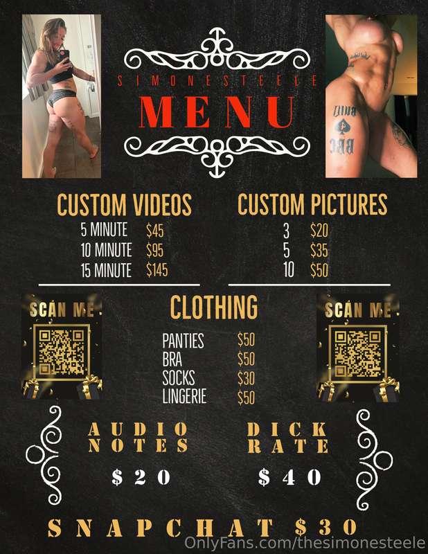 ‼️ NEW MENU ‼️
