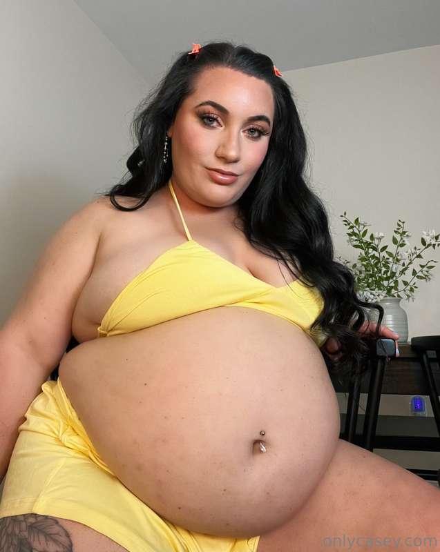 Your girlfriend has put on some weight. She wore this little..