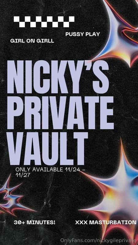🔞**NICKY’S PRIVATE VAULT** 🔞

**16 mini tapes (over 30 minut..