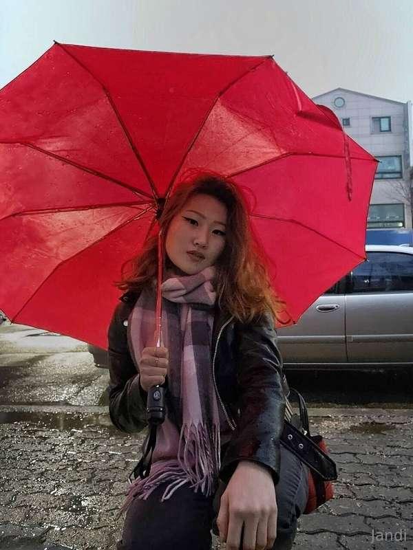 I'm all wet... and definitely not from the rain😅