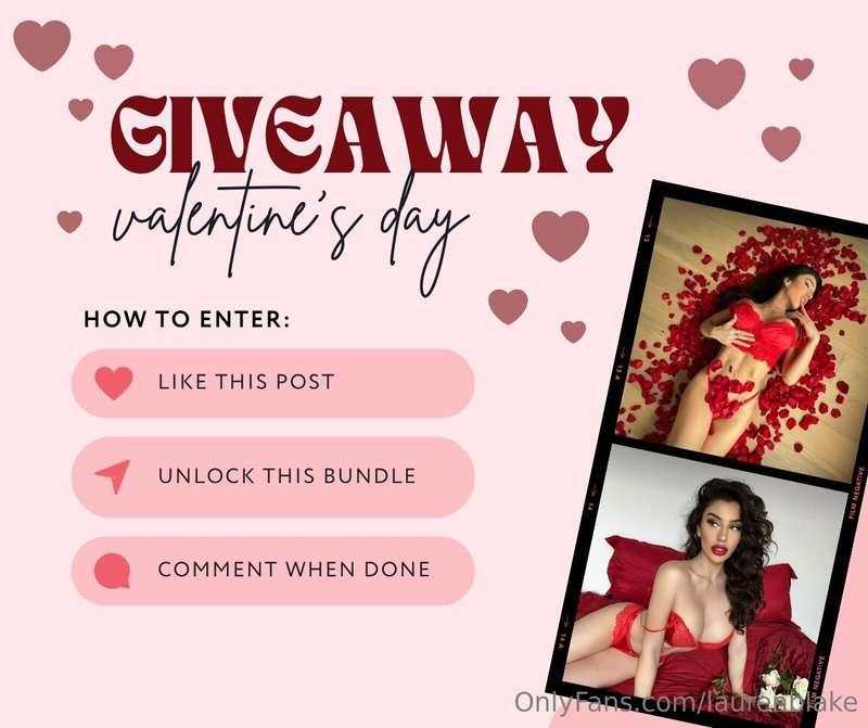 VALENTINES DAY GIVEAWAY 🍒♥️💋🔞🌹🎁I never do giveaways but the ..