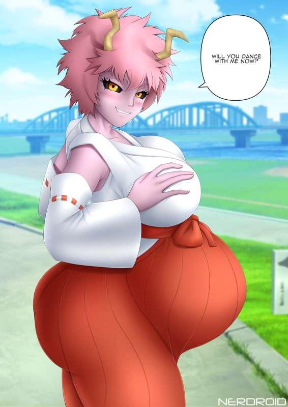 Mina Ashido - Japanese Miko Shrine Outfit - Variant