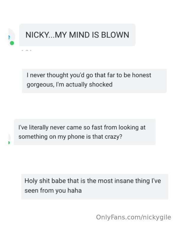 This is whats happening on @nickygileprivate right now🫣