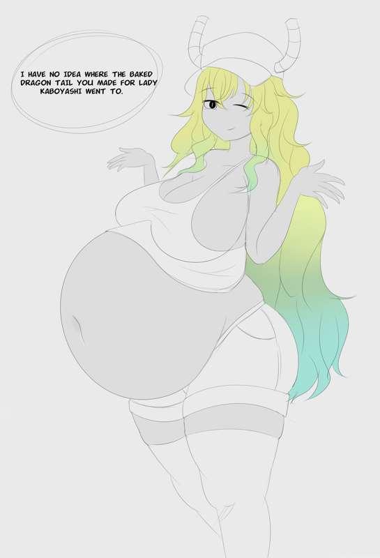 Stuffed Lucoa (Miss Kobayashi's Dragon Maid sketch)