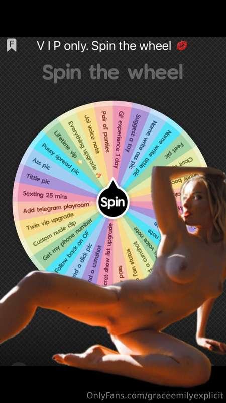 Friday night fun is here! VIPS ONLY SPIN THE WHEEL! Not avai..