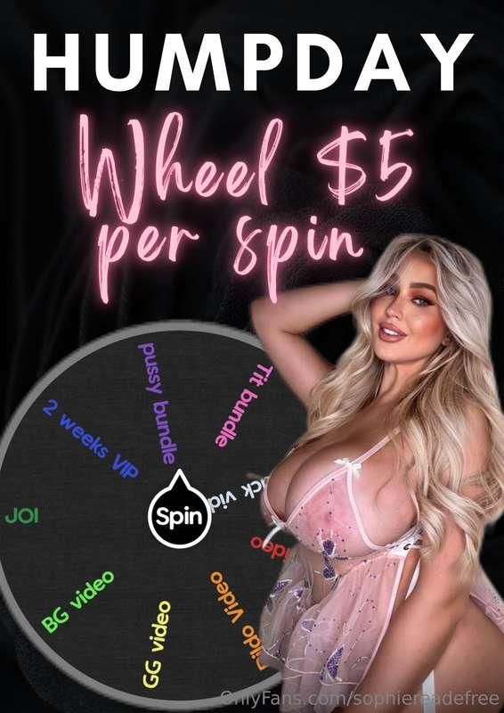 ⭐️⭐️why not cum and spin my hump day wheel today only $5 a s..