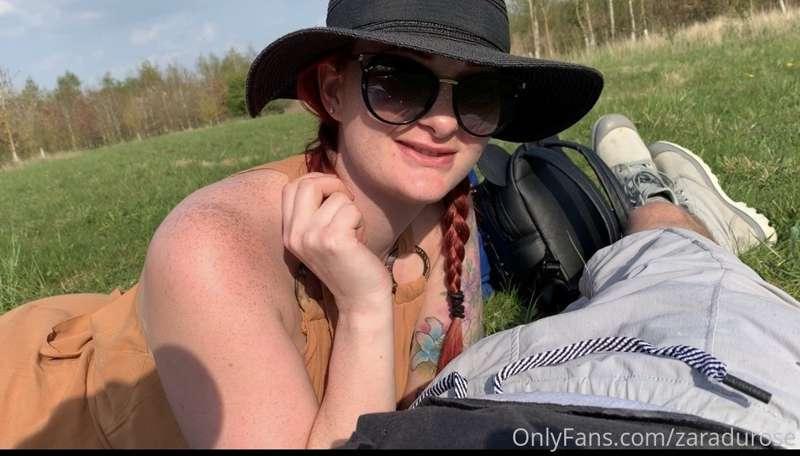 BJ in the sun! David & got very naughty in the forest yester..
