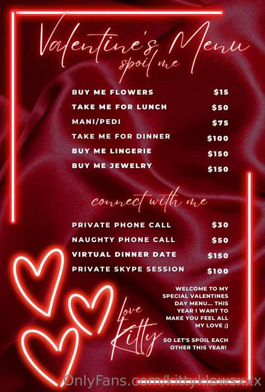 Happy Valentines Day baby! ❤️💋 this year I want to make you ..