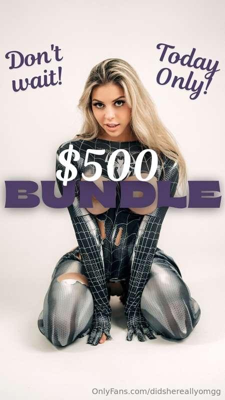 First person to tip $10 gets $500 worth of content!! 