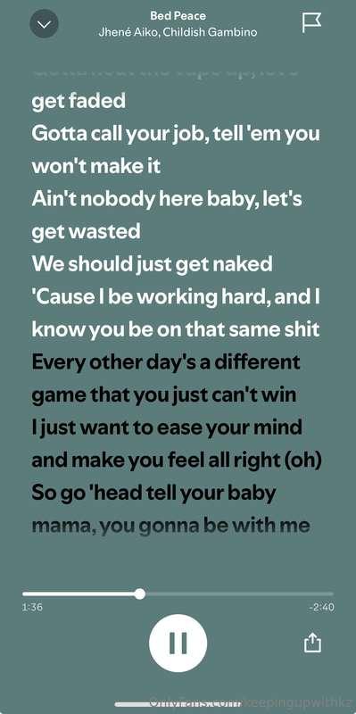 we should stay right here we should lay right here because e..