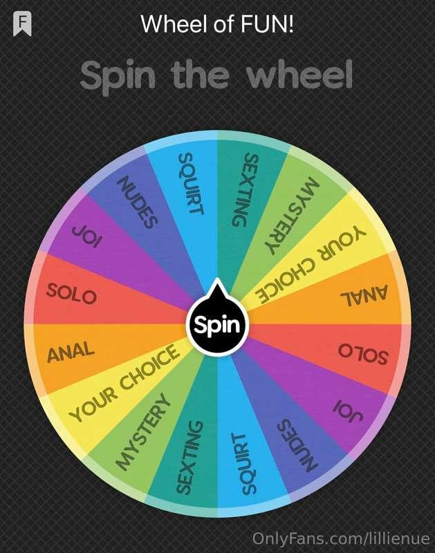 ***SPIN THE WHEEL***
feeling lucky? 🍀 tip below for a spin(s..