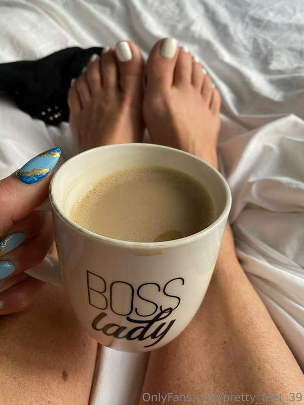 Yes, I woke up like this… I like to keep my feet nice and wa..