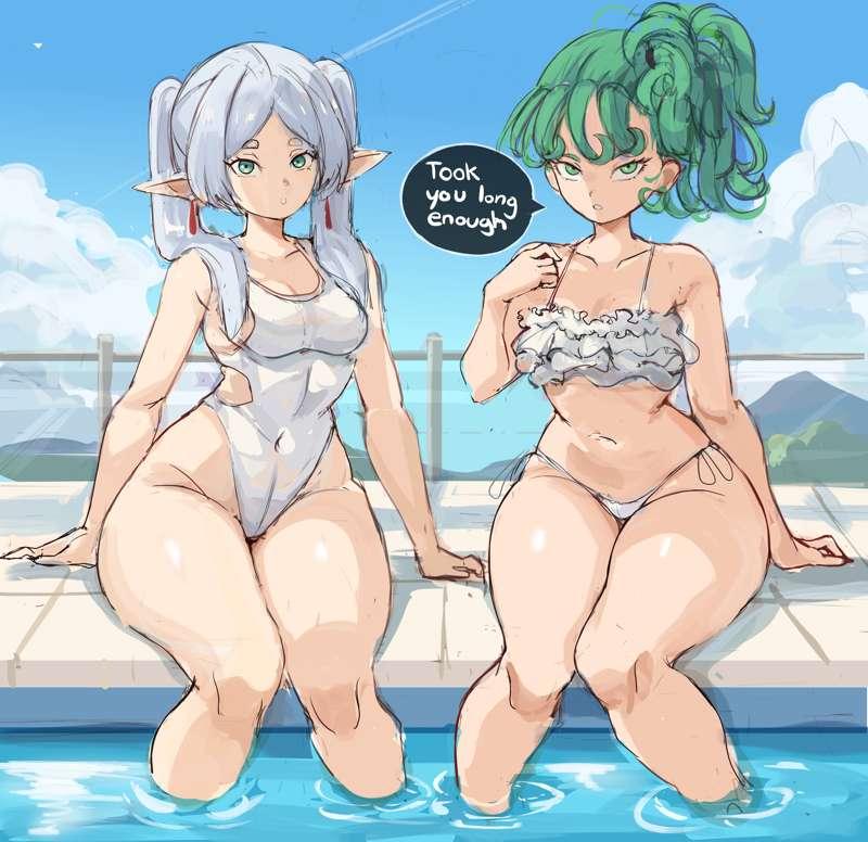 Tatsumaki x frieren double date 