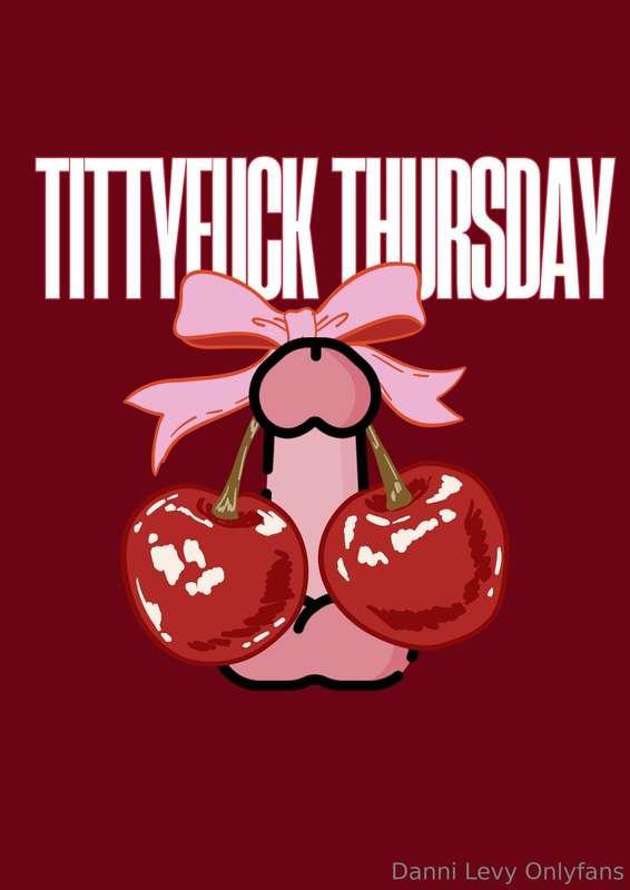Tittyfuck Thursday 🍒Wanna see these tits wrap around your co..