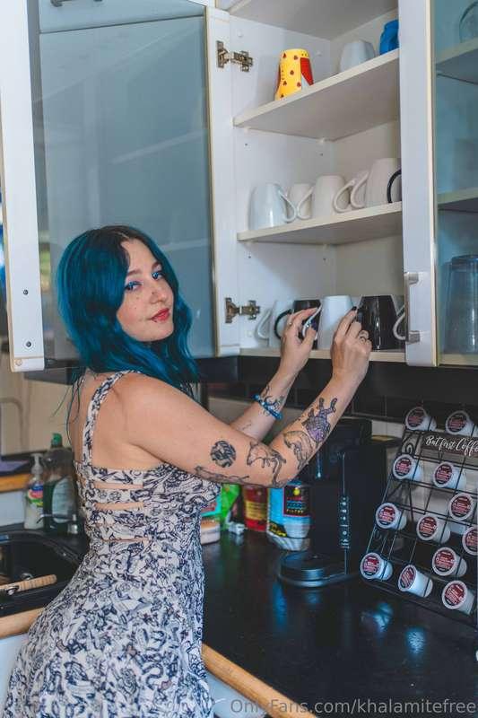 I can make us coffee but you know I'm thirsty for something ..