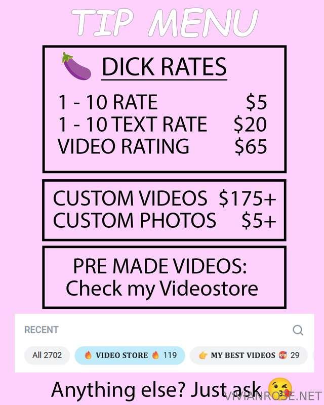 Who's ready to get their 🍆 rated 😘