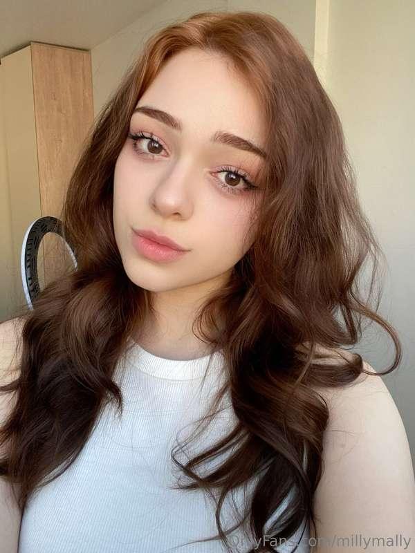 A light makeup enhances your expressive eyes and delicate fa..
