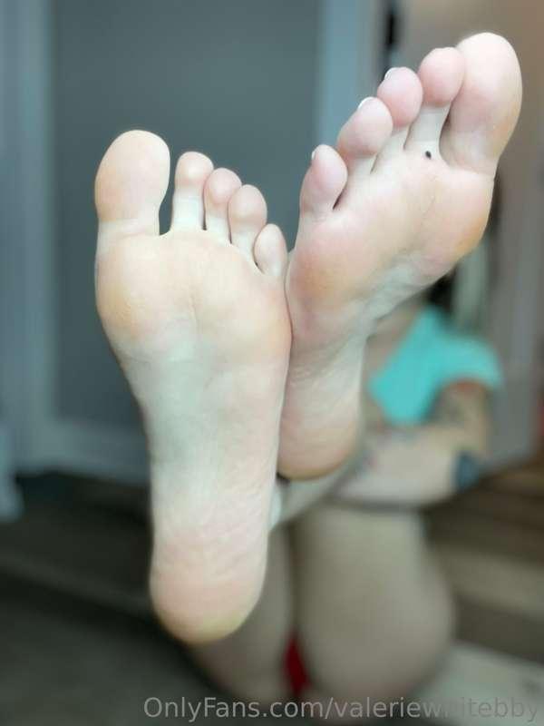 My feet are a little dirty… Mind helping me with that?