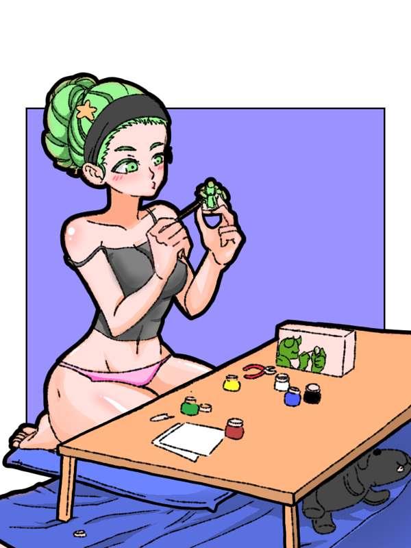 Flayn painting miniature 