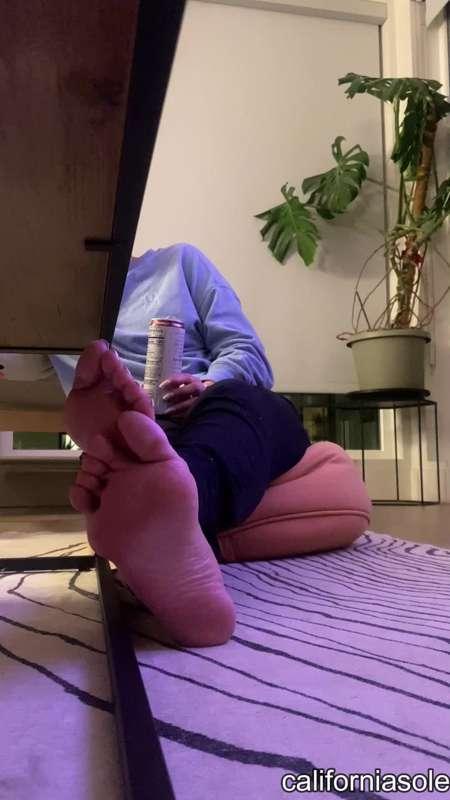 Candid feet
