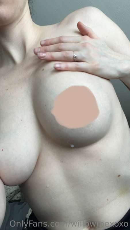 Just posted a video of my engorged breast leaking everywhere..