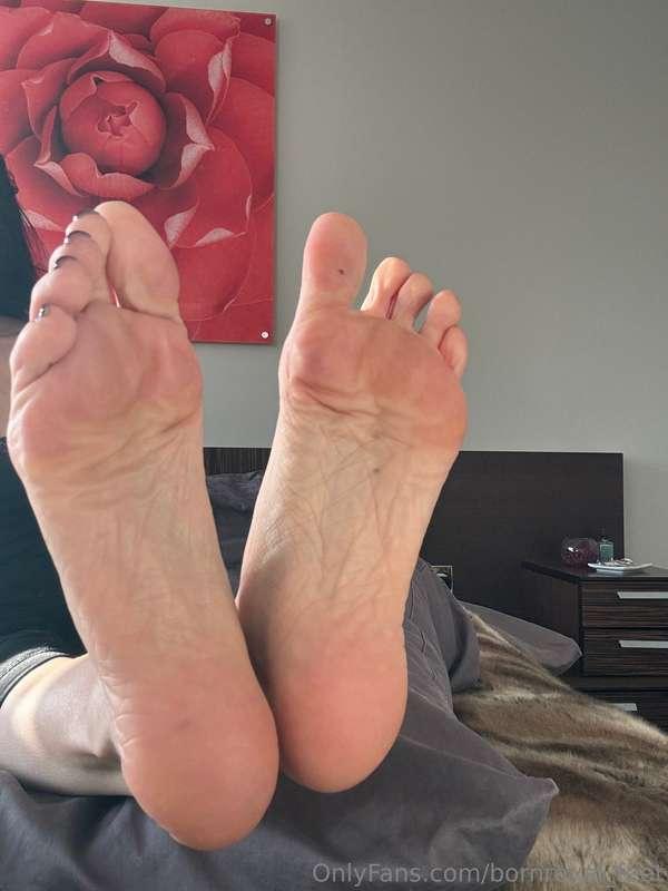 Giant soles. Give them a slow long lick