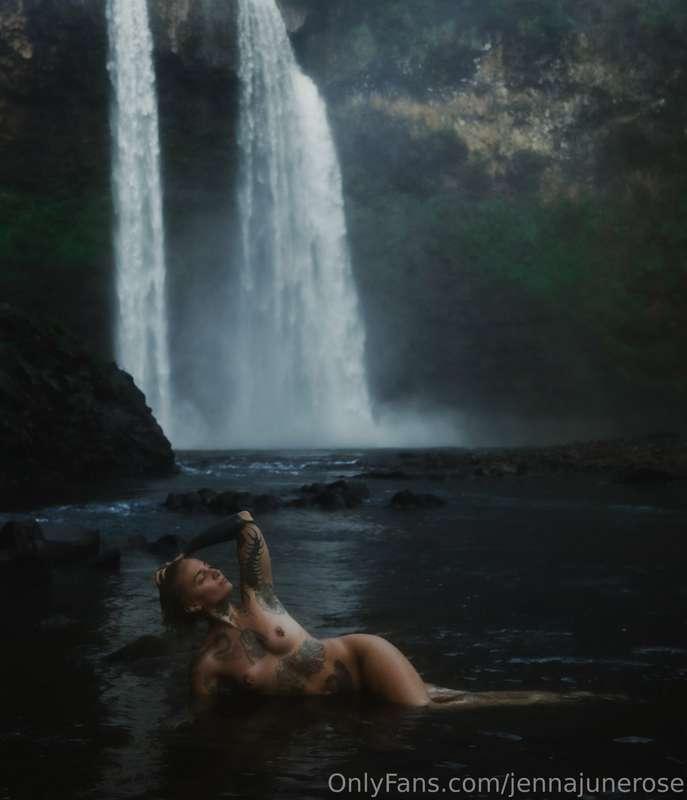 Basking in a waterfall naked is all I ever wanna do